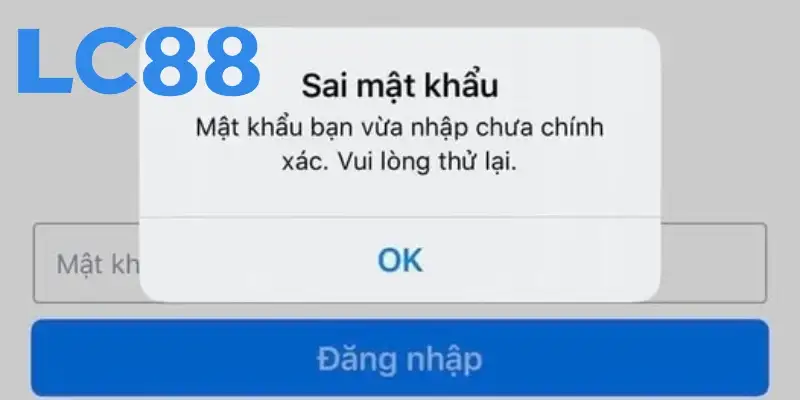 Lỗi hay gặp khi thực hiện tạo tài khoản tại nền tảng